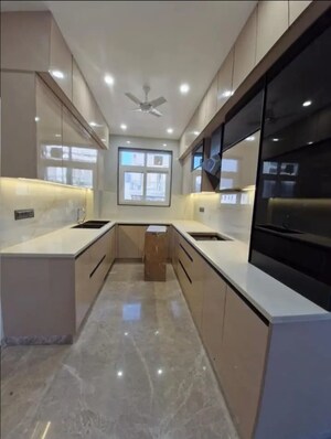 Kitchen in 3 BHK Builder Floor at Greater Kailash I – for Rent