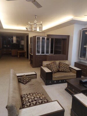 Living Room in 3 BHK Builder Floor at Nehru Enclave – for Rent