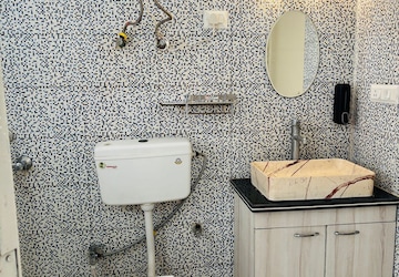 Bathroom in 2 BHK Apartment at Breez Global Heights, Sohna Sector 33 – for Rent