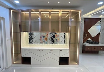 Kitchen in 3 BHK Apartment at Rajapushpa Provincia, Narsingi – for Rent