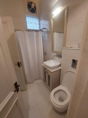 Attached Bathroom in 3.5 BHK Builder Floor at Greater Kailash I – for Rent