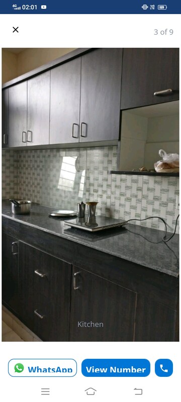 Kitchen in 3 BHK Apartment at Srishti Apartments Lucknow, Guramba – for Rent