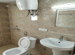 Bathroom in 3 BHK Apartment at Omaxe Residency II, Gomti Nagar – for Rent