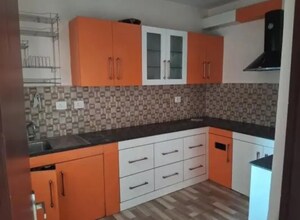 Kitchen in 3 BHK Apartment at Parijaat Residency, Faizabad Road – for Rent