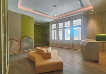 Living Room in 4 BHK Apartment at Bhartiya Leela Residences, Thanisandra Main Road – for Rent