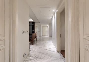Building Lobby in 4 BHK Apartment at Bhartiya Leela Residences, Thanisandra Main Road – for Rent