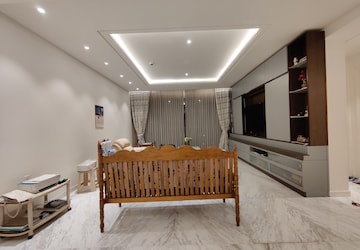 Living Room in 4 BHK Apartment at Bhartiya Leela Residences, Thanisandra Main Road – for Rent