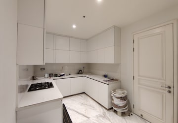 Kitchen in 4 BHK Apartment at Bhartiya Leela Residences, Thanisandra Main Road – for Rent