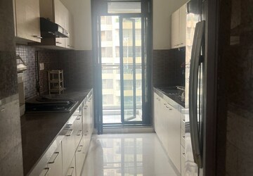 Kitchen in 3 BHK Apartment at Rustomjee Oriana, Bandra East – for Rent