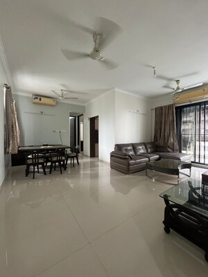 Living Room in 3 BHK Apartment at Rustomjee Oriana, Bandra East – for Rent