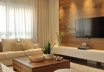 Living Room in 3 BHK Apartment at Adani Ten BKC, Bandra East – for Sale