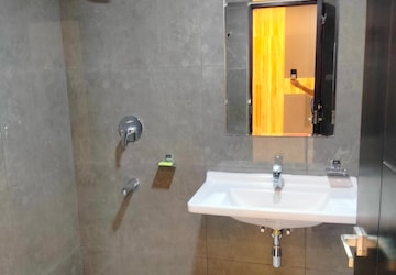 Bathroom in 3 BHK Apartment at Rajapushpa Provincia, Narsingi – for Rent