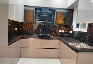 Kitchen in 3 BHK Apartment at Rajapushpa Provincia, Narsingi – for Rent