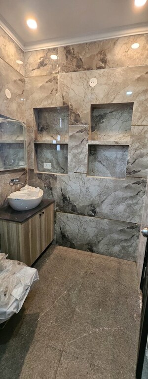 Bathroom in 3 BHK Builder Floor at Ansal Sushant Apartments, Sushant Lok I – for Rent