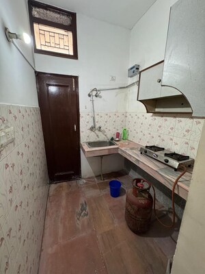 Kitchen in 1 RK Independent House at Sector 10 – for Rent