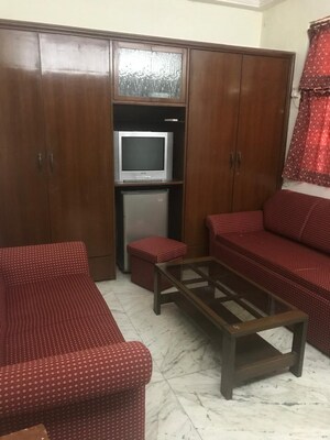 Living Room in 1 BHK Apartment at Poornima Apartments, Colaba – for Rent