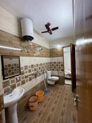 Washroom in 3 BHK Builder Floor at Dhakoli – for Sale