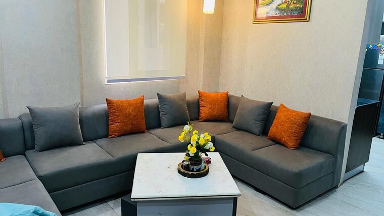 Living Room, trishla-city 2 Bedroom 1500 Sq.Ft. Apartment In Patiala Road Zirakpur 9342544
