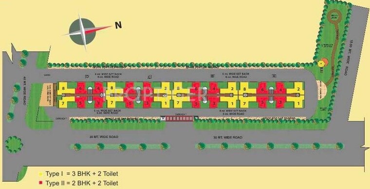 Master Plan, mgi-gharaunda 2 Bedroom 800 Sq.Ft. Apartment In Raj Nagar Extension Ghaziabad 9342796