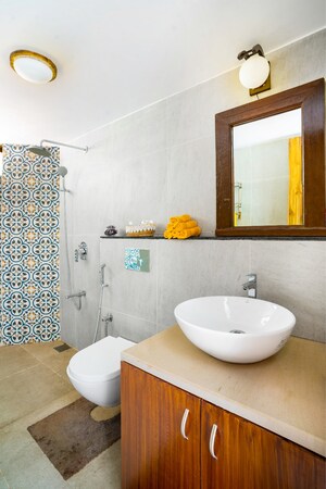 Bathroom in 4 BHK Villa at Corgao – for Rent