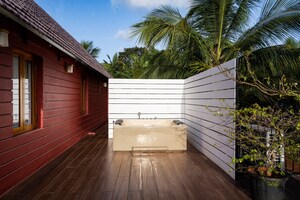 Balcony in 4 BHK Villa at Corgao – for Rent