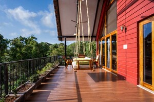 Balcony in 4 BHK Villa at Corgao – for Rent