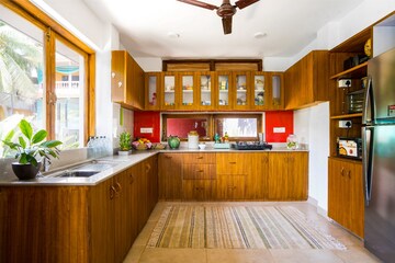 Kitchen in 4 BHK Villa at Corgao – for Rent