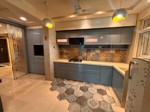 Kitchen in 2 BHK Apartment at Hiranandani Meadows, Manpada – for Rent