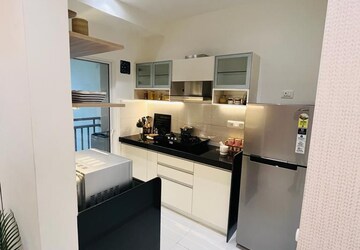 Kitchen in 1 BHK Apartment at Mahavir Kalpavruksha, Ghodbunder Road – for Rent