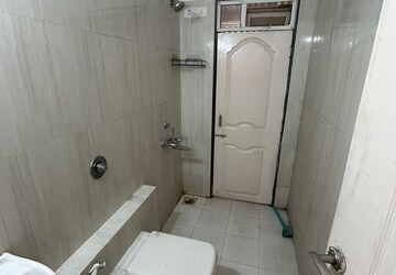 Bathroom in 1 BHK Apartment at Mahavir Kalpavruksha, Ghodbunder Road – for Rent