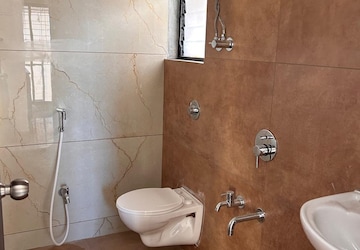 Bathroom in 3 BHK Apartment at Hiranandani Estate, Ghodbunder Road – for Rent