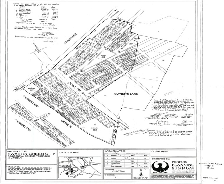 Map Location, renwal manji  111 Sq.Yd. Plot In Renwal Manji Jaipur 9343450