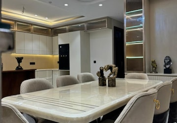 Dining area in 3 BHK Apartment at Prithviraj Road – for Rent