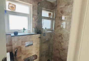 Bathroom in 3 BHK Builder Floor at BPTP Astaire Gardens, Sector 70a – for Rent
