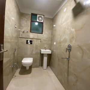 Bathroom in 2 BHK Builder Floor at Chattarpur – for Rent