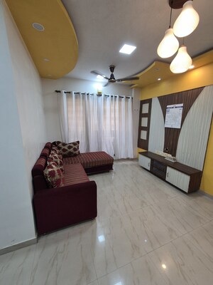 Living Room in 2 BHK Apartment at Rustomjee Avenue H, Virar West – for Rent