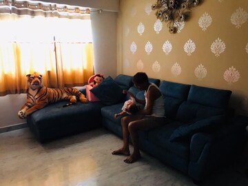 Living Room in 2 BHK Apartment at Nice City, Shilphata – for Sale