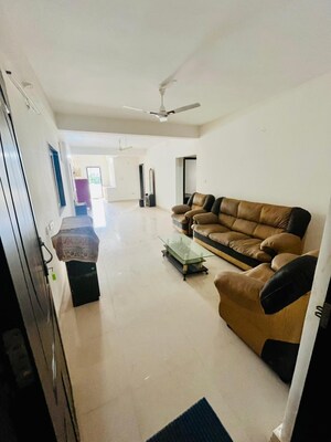 Living Room in 3 BHK Apartment at Integral Sunrise City, Kommadi – for Rent