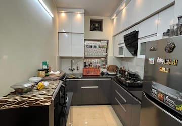 Kitchen in 3 BHK Apartment at Bhagwan Nagar – for Sale