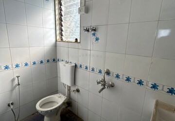 Bathroom in 1.5 BHK Apartment at Kishor Sukur Enclave A, Ghodbunder Road – for Rent