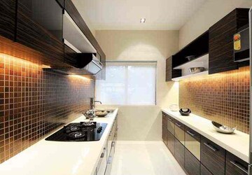 Kitchen in 1 BHK Apartment at Jasmine CHS, Kavesar – for Sale