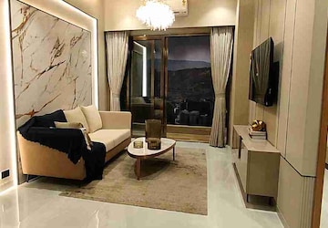 Living Room in 1 BHK Apartment at Jasmine CHS, Kavesar – for Sale