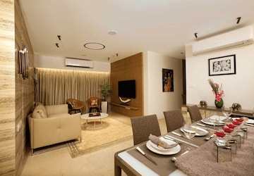 Living Room in 1 BHK Apartment at Jasmine CHS, Kavesar – for Sale