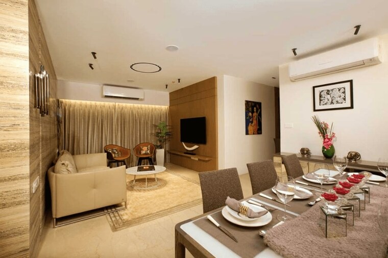 Living Room, jasmine-chs 1 Bedroom 444 Sq.Ft. Apartment In Kavesar Thane 9344291