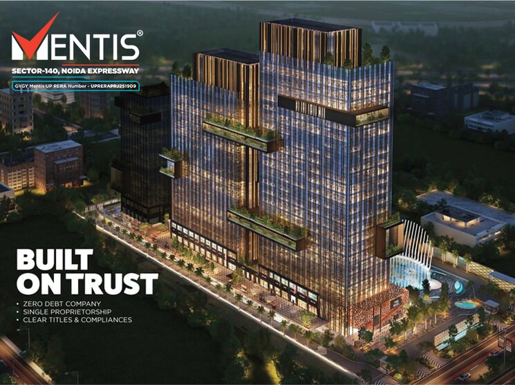 Exterior View, gygy-mentis Commercial Office Space 600 Sq.Ft. In Sector 140 Noida Noida 9344460