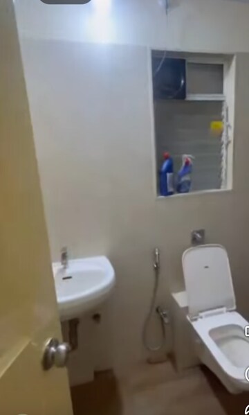 Bathroom in 3 BHK Apartment at Vijay Orovia, Ghodbunder Road – for Rent