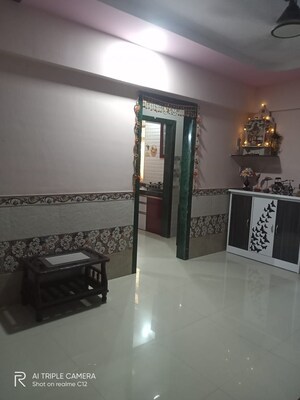 Living Room in 1 BHK Apartment at Green Height, Shilphata – for Sale