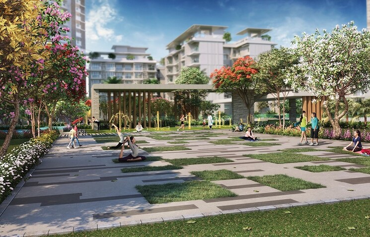 Garden, godrej-palm-retreat 3.5 Bedroom 2240 Sq.Ft. Apartment In Sector 150 Noida 9344931