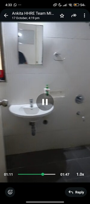 Bathroom in 1 BHK Apartment at Regency Estate, Dombivli East – for Rent