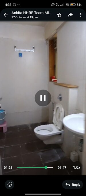 Bathroom in 1 BHK Apartment at Regency Estate, Dombivli East – for Rent